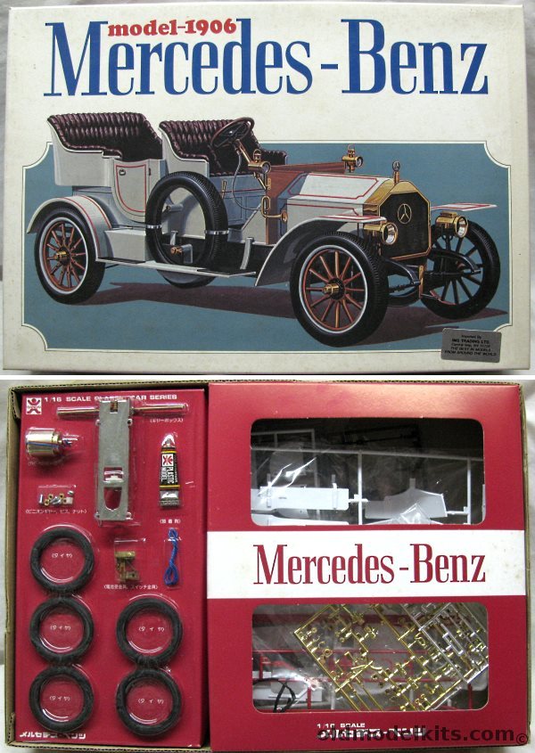 Bandai 1/16 1906 Mercedes-Benz Motorized, 38064 plastic model kit